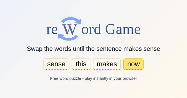 Reword Game